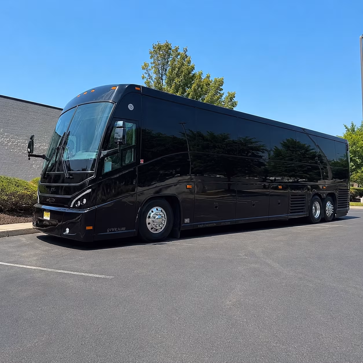 a motorcoach built for the drive from whittier to las vegas