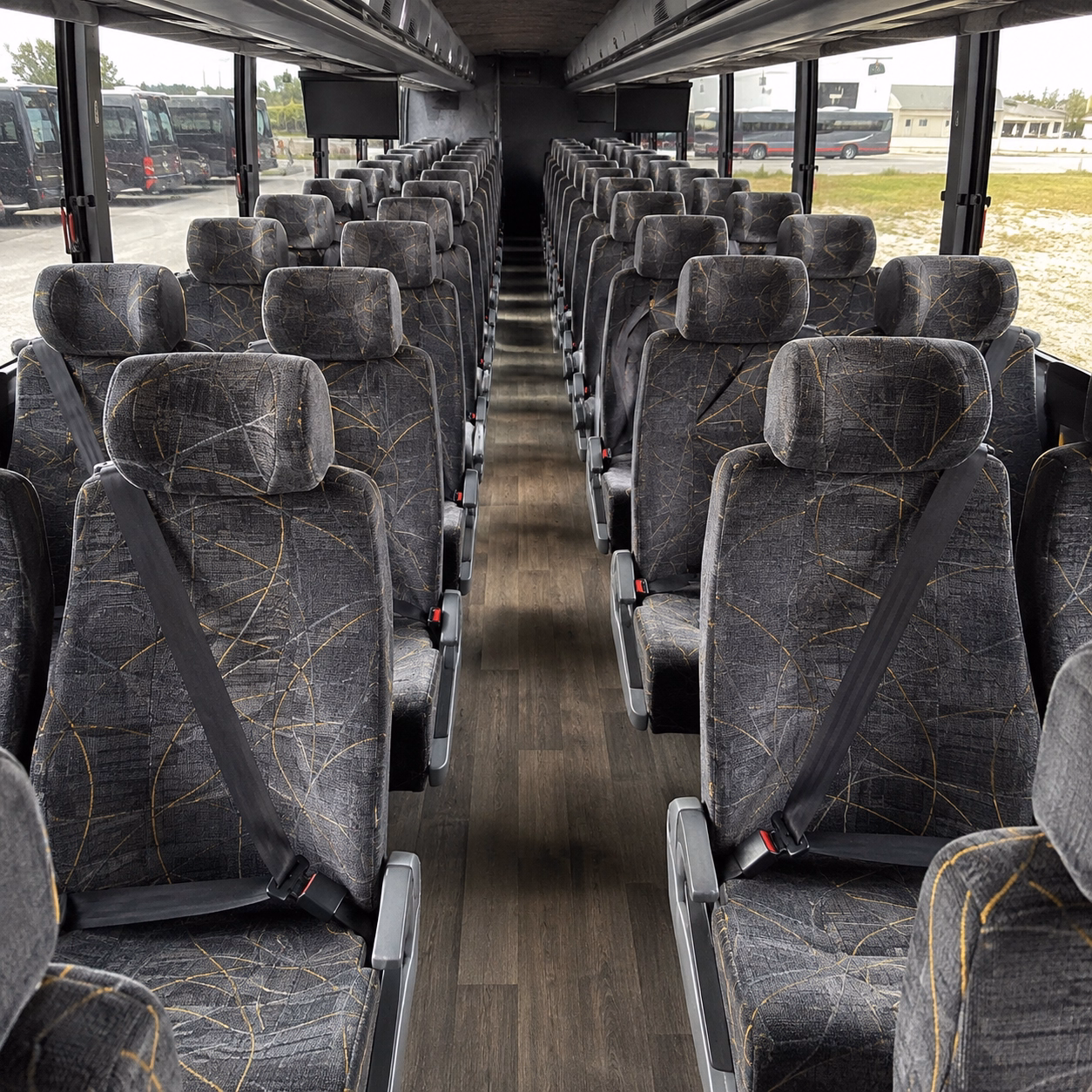 montebello charter bus rental interior