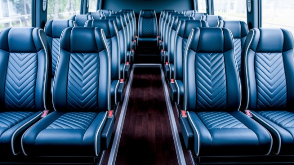 25 passenger minibus inside whittier