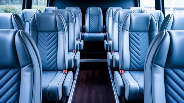 28 passenger minibus inside whittier