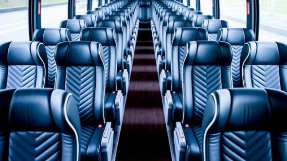 54 passenger charter bus inside pico rivera