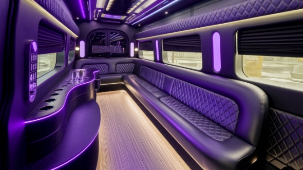 party bus rental interior whittier