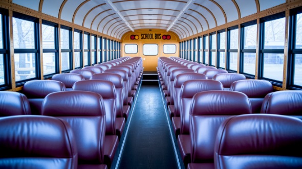 school bus rental interior whittier